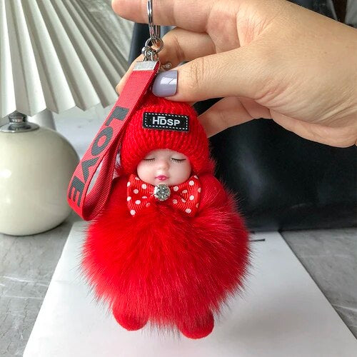 💥 Zachte pluche pop als sleutelhanger – schattig en knus accessoire voor tassen, sleutels en cadeaus