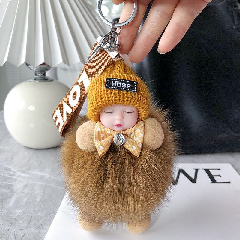 💥 Zachte pluche pop als sleutelhanger – schattig en knus accessoire voor tassen, sleutels en cadeaus