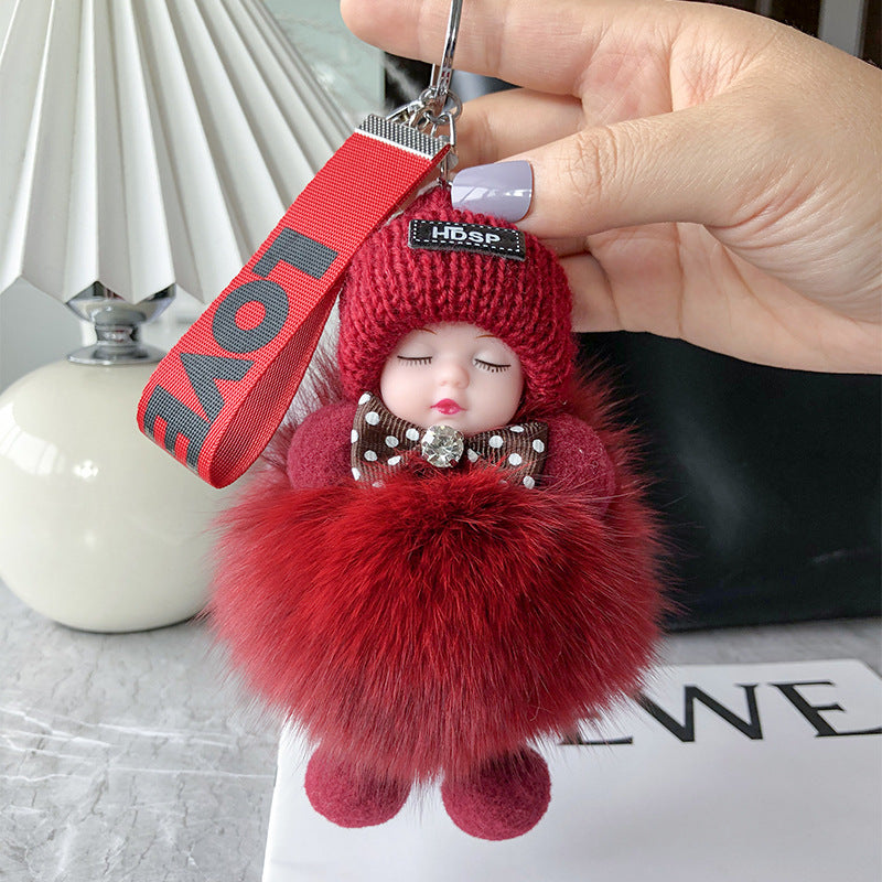 💥 Zachte pluche pop als sleutelhanger – schattig en knus accessoire voor tassen, sleutels en cadeaus