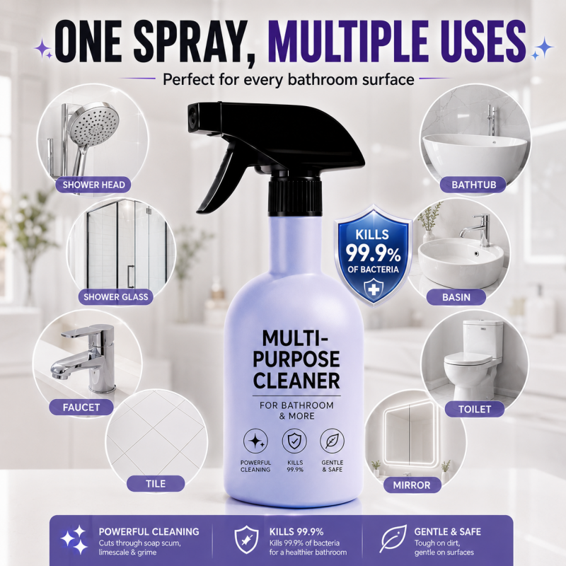 Multifunctionele reinigingsspray met zuiveringszout
