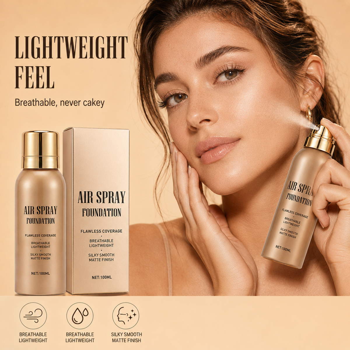 Waterdichte Flawless Air Spray Foundation