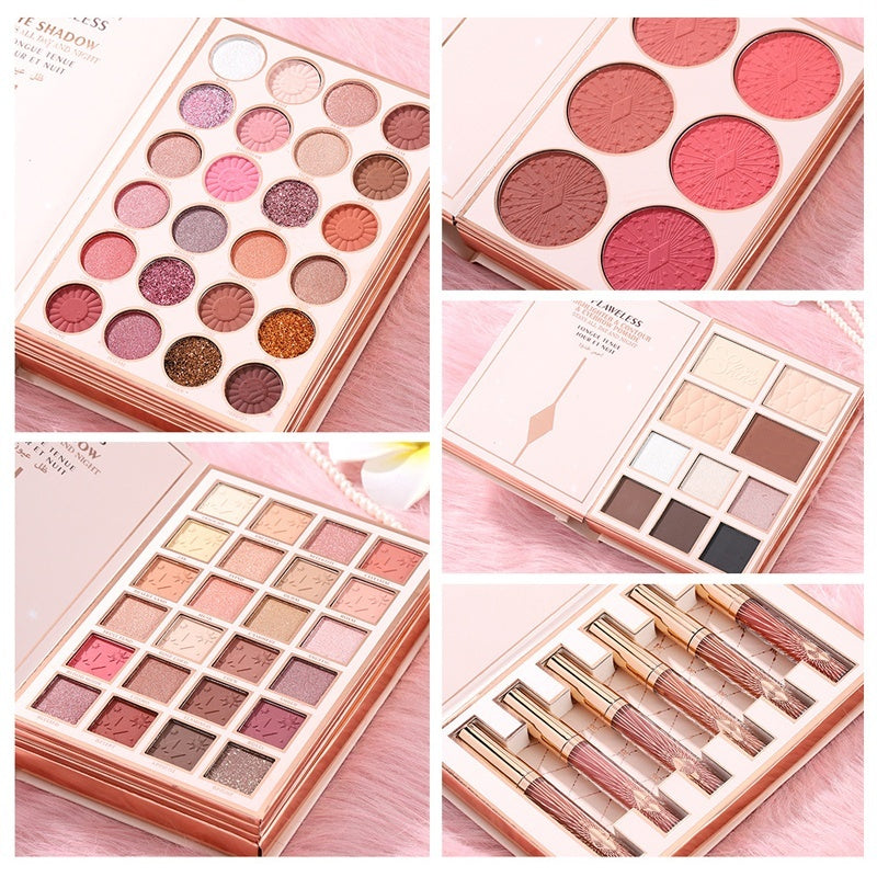 ⏳ Tijdelijke aanbieding⏳ 💄✨ Uitklapbaar 48-Kleuren Make-upboek – Oogschaduw, Blush, Highlighter & Lipmake-up in Eén