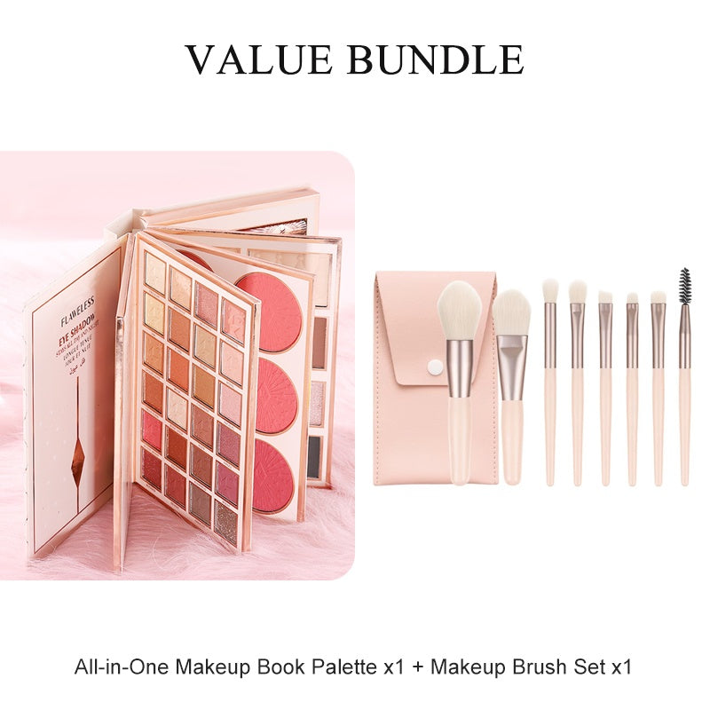 ⏳ Tijdelijke aanbieding⏳ 💄✨ Uitklapbaar 48-Kleuren Make-upboek – Oogschaduw, Blush, Highlighter & Lipmake-up in Eén