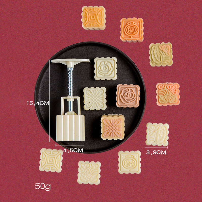 🥮 KOOP 2, KRIJG 1 GRATIS – Handpersvormpjes voor Maancakes | Eenvoudig Zelf Maancakes Maken & Vormgeven | Mooie Patronen voor Zelfgemaakt Gebak | Leuk voor Thuisbakken