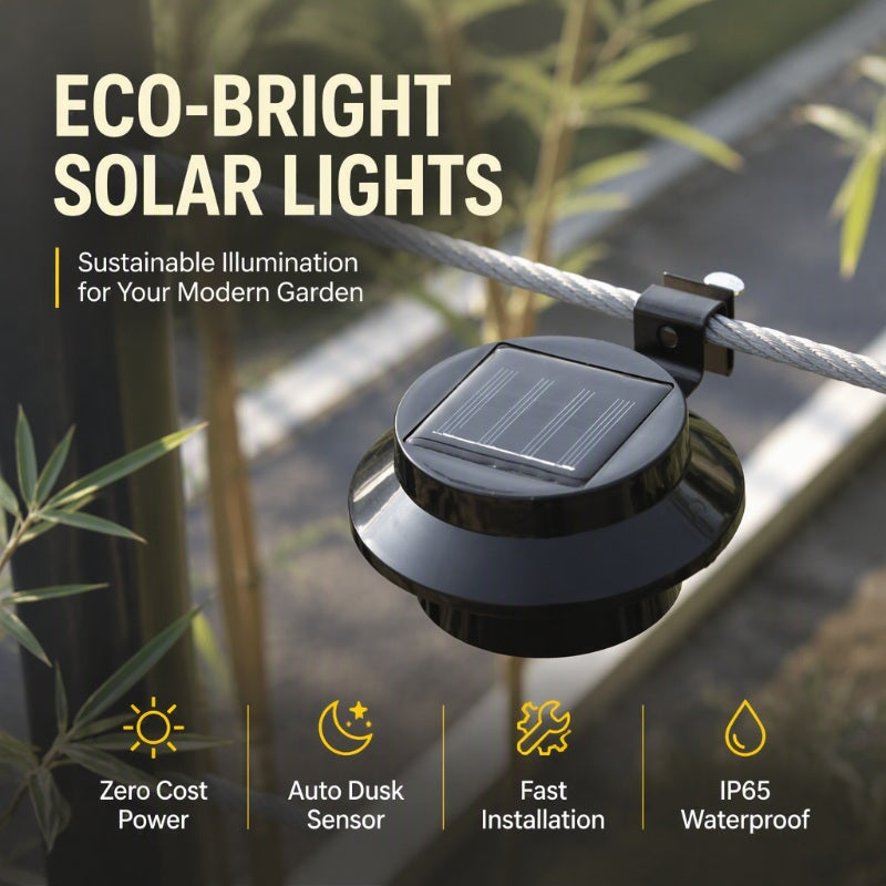 🌞 Solar LED Dakgoot Wandlamp | Buitenverlichting