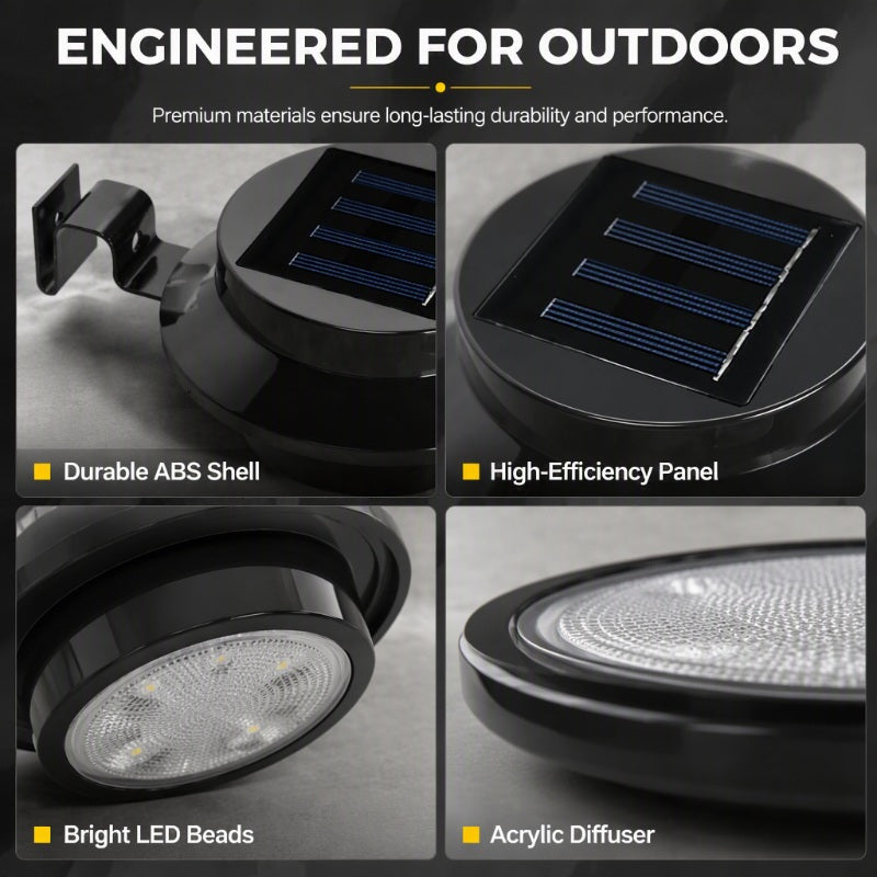 🌞 Solar LED Dakgoot Wandlamp | Buitenverlichting