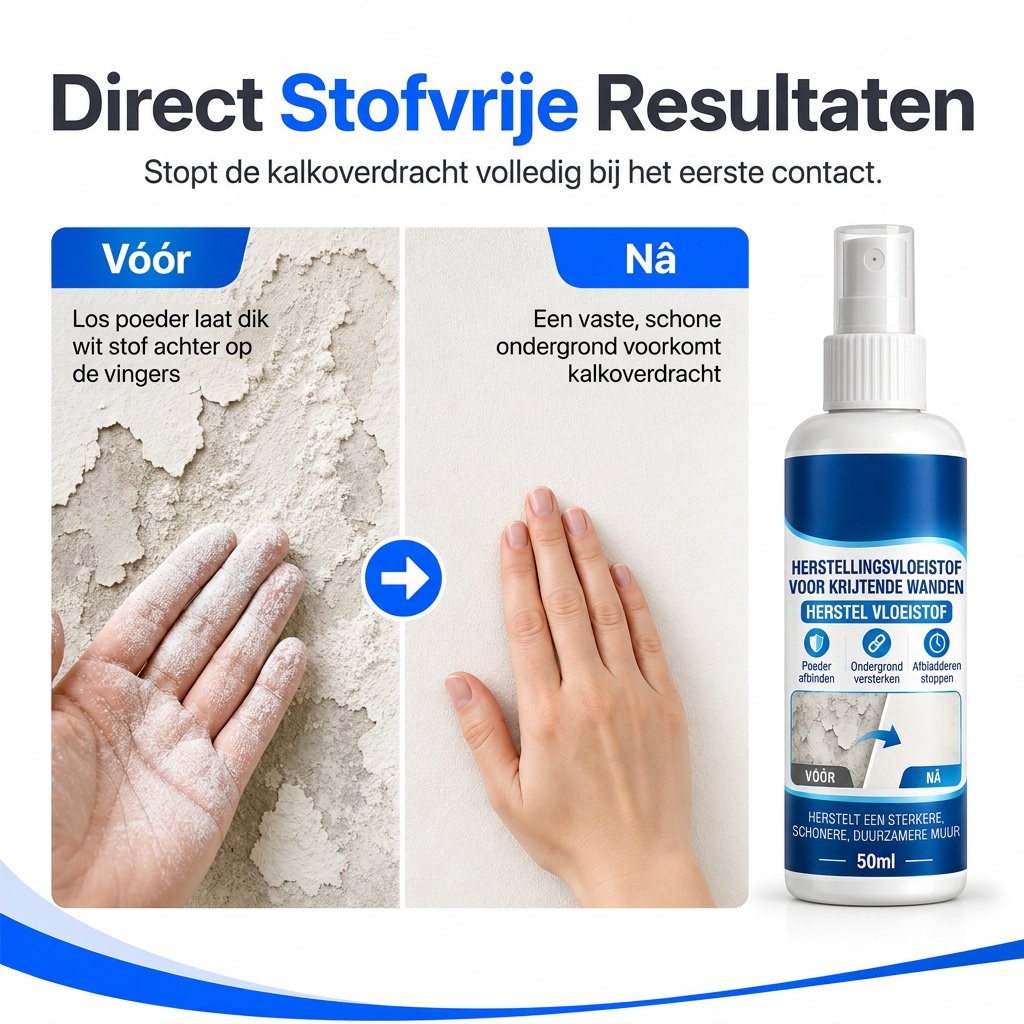 🧱✨ Muurverharder – van stoffig naar stevig in één spray.