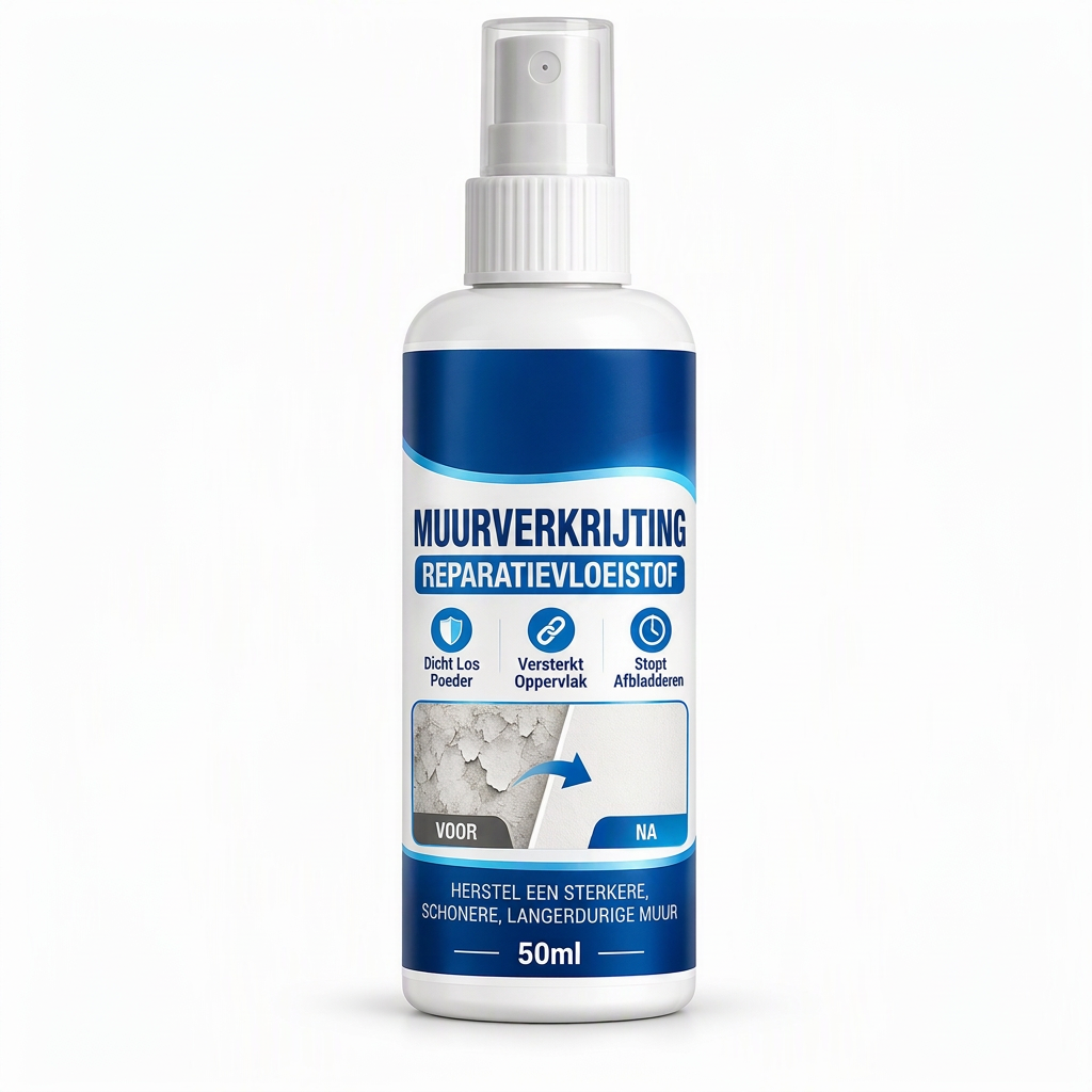 🧱✨ Muurverharder – van stoffig naar stevig in één spray.