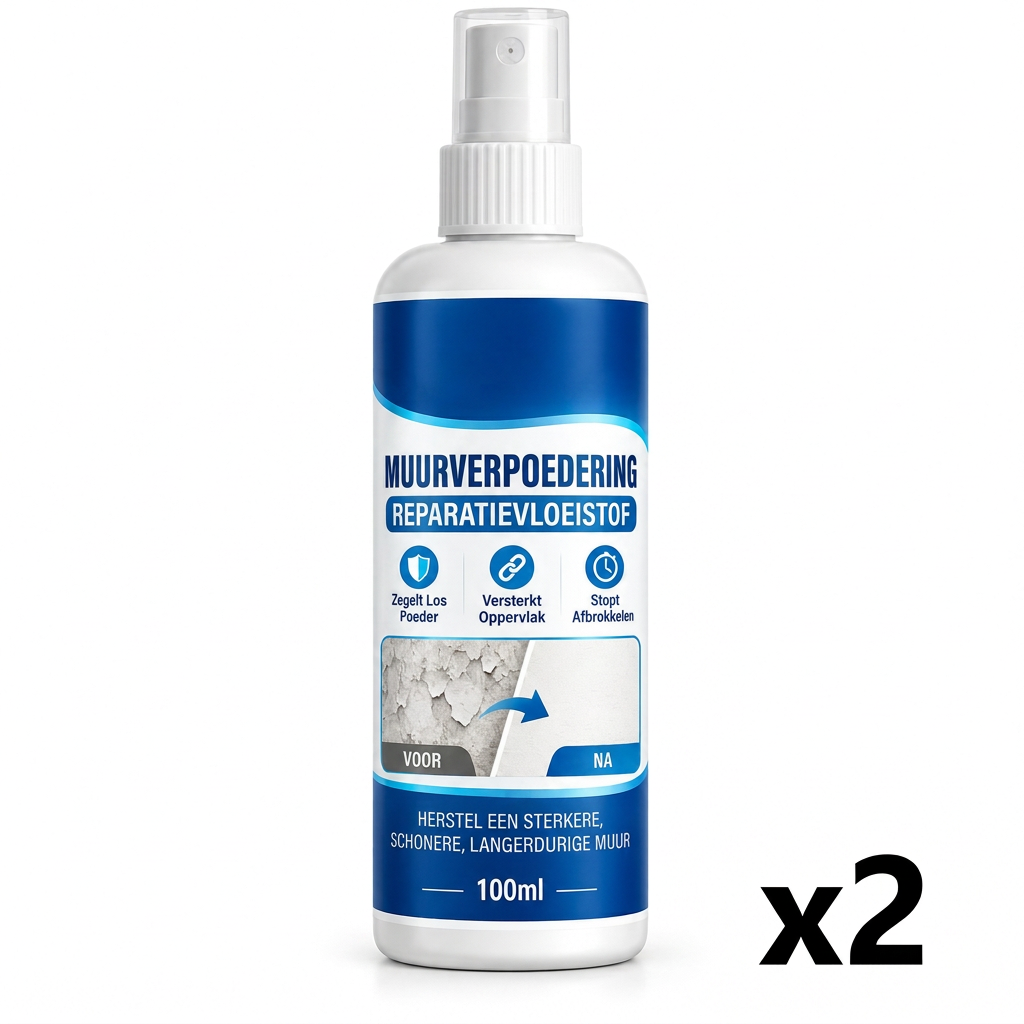 🧱✨ Muurverharder – van stoffig naar stevig in één spray.