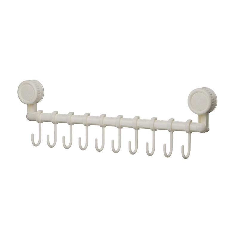 Suction Cup Sliding Hook Rack