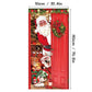 🎄 2+1 GRATIS – Kerstdeurdecoratie met Kerstman & Sneeuwpop – Feestelijke Prints, Kleurvast Polyester & Makkelijk Op Te Hangen