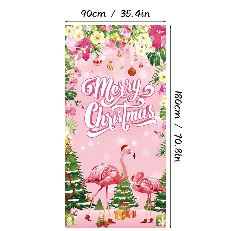 🎄 2+1 GRATIS – Kerstdeurdecoratie met Kerstman & Sneeuwpop – Feestelijke Prints, Kleurvast Polyester & Makkelijk Op Te Hangen