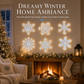 💥🎁 Van gewone kamer naar betoverende winterse sfeer – deze glow-in-the-dark sneeuwvlokstickers met zilveren glitter en blauwgroen licht zijn het ultieme kerstcadeau!