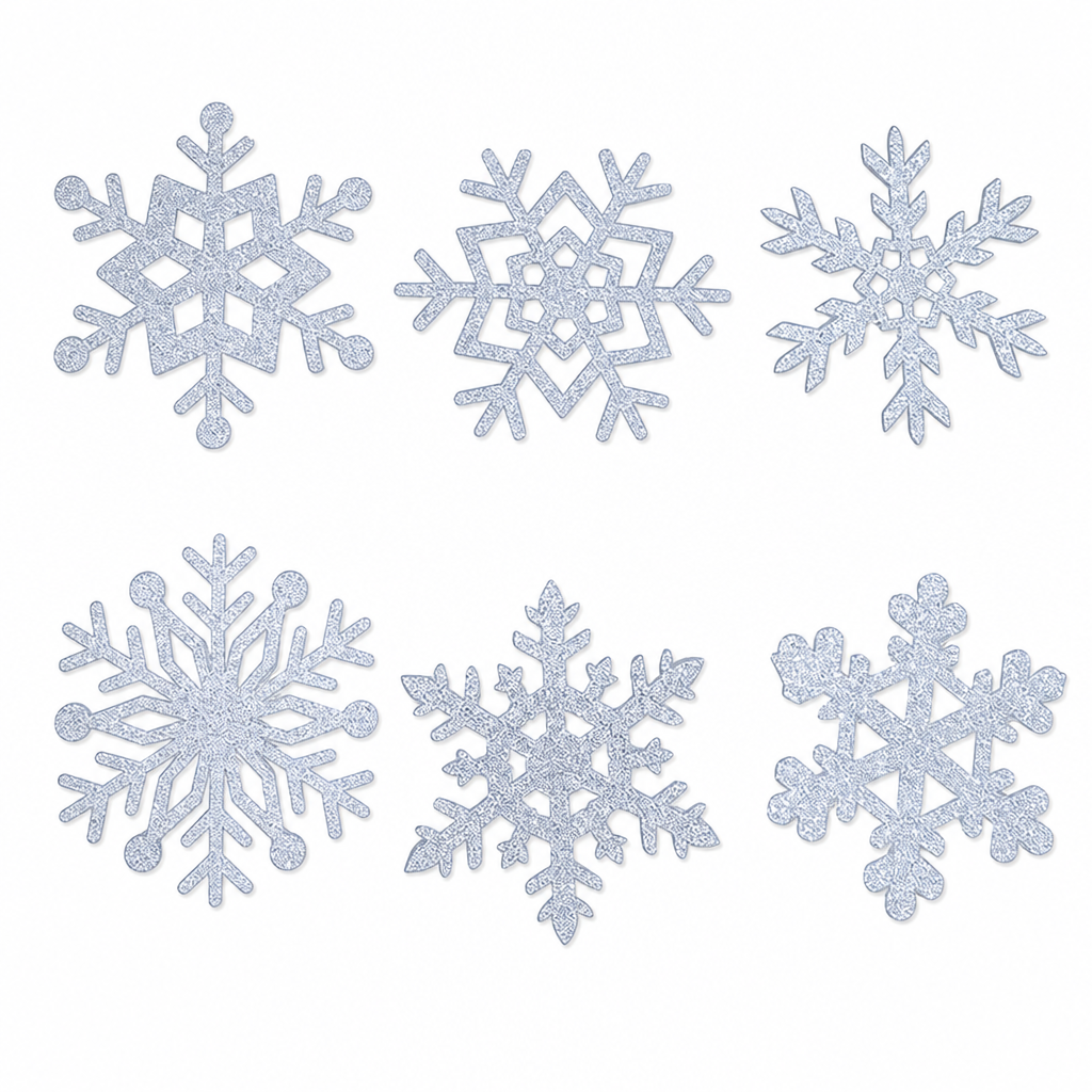 💥🎁 Van gewone kamer naar betoverende winterse sfeer – deze glow-in-the-dark sneeuwvlokstickers met zilveren glitter en blauwgroen licht zijn het ultieme kerstcadeau!