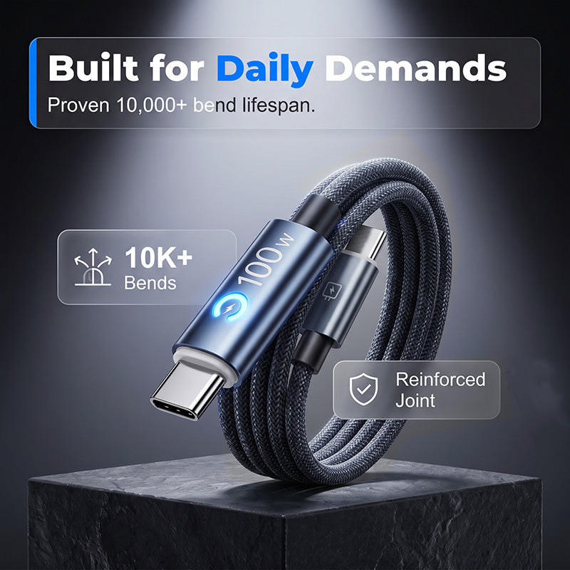 🔥💻 50% KORTING! Stop met kabels die breken of je batterij slopen! Dé 100W USB-C snellader met automatische stroomonderbreking & E-marker chip – universeel, duurzaam, altijd klaar!