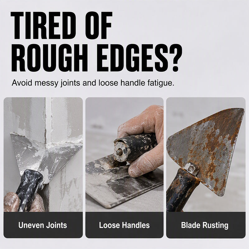 🛠️Stainless Steel Corner Trowel – Precise Corner Finishing, Anti-Rust, Ergonomic Handle ✨