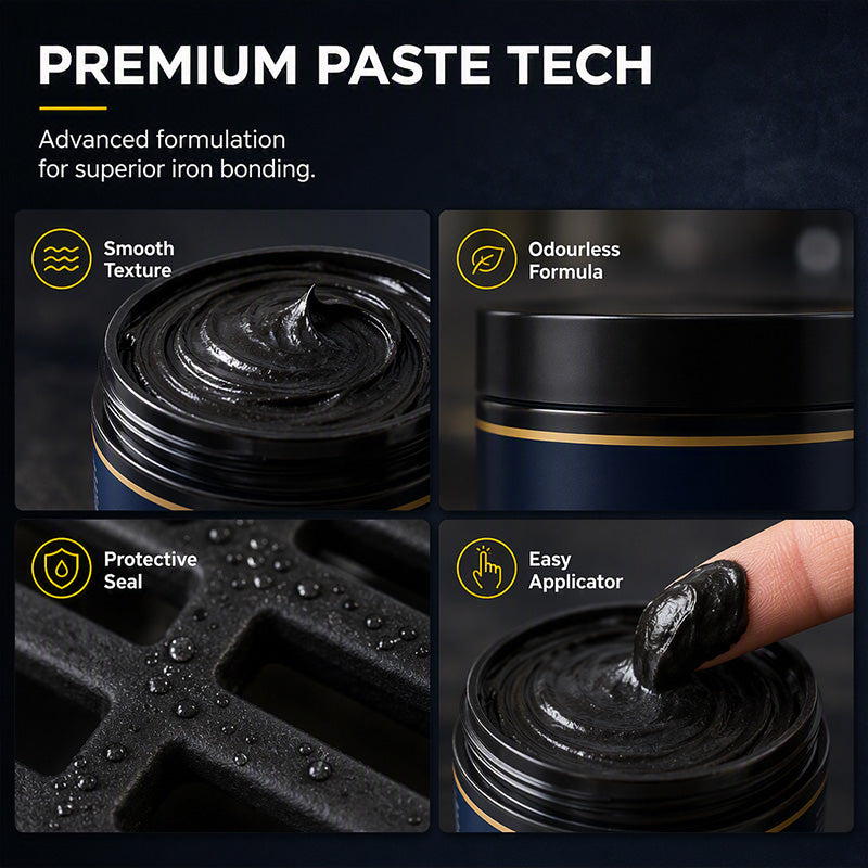 🔥⚫ 50% KORTING! Nooit meer doffe, grijze gietijzeren kachel! Deze kachelpoets met spons herstelt de diepe zwarte glans en beschermt tegen hitte – 80g!