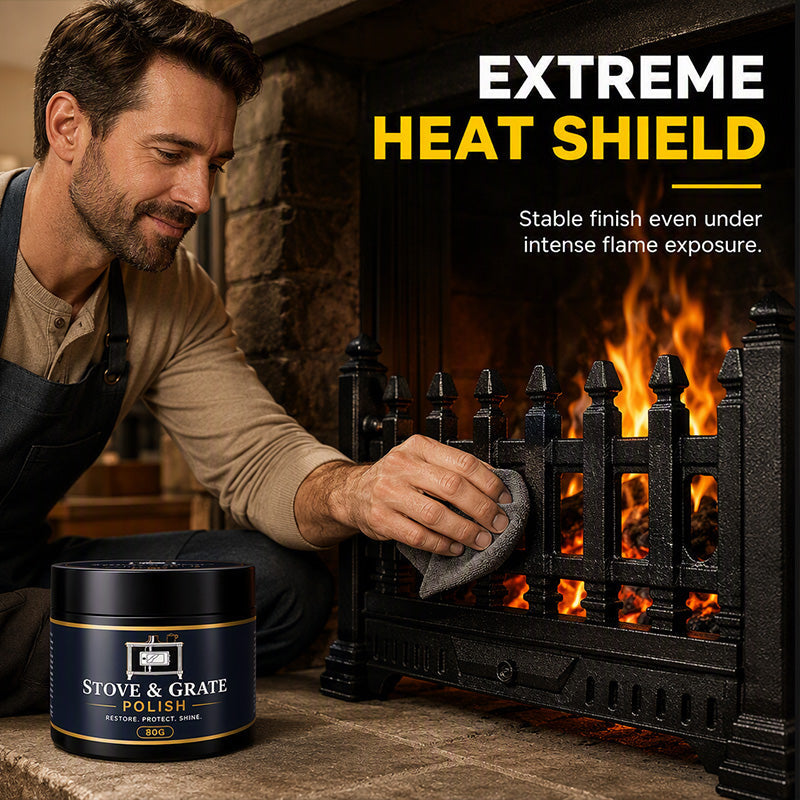 🔥⚫ 50% KORTING! Nooit meer doffe, grijze gietijzeren kachel! Deze kachelpoets met spons herstelt de diepe zwarte glans en beschermt tegen hitte – 80g!