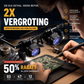🔥 NU 50% KORTING! 🔍 Hogeprecisievergrootglas met LED, verwisselbare lenzen handsfree ontwerp 🛠️✨