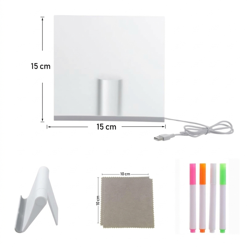 🎨 Kids DIY Verlicht Uitwisbaar Tekenbord Set – Nu met Korting! ✨