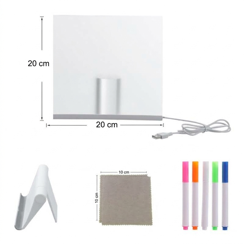 🎨 Kids DIY Verlicht Uitwisbaar Tekenbord Set – Nu met Korting! ✨