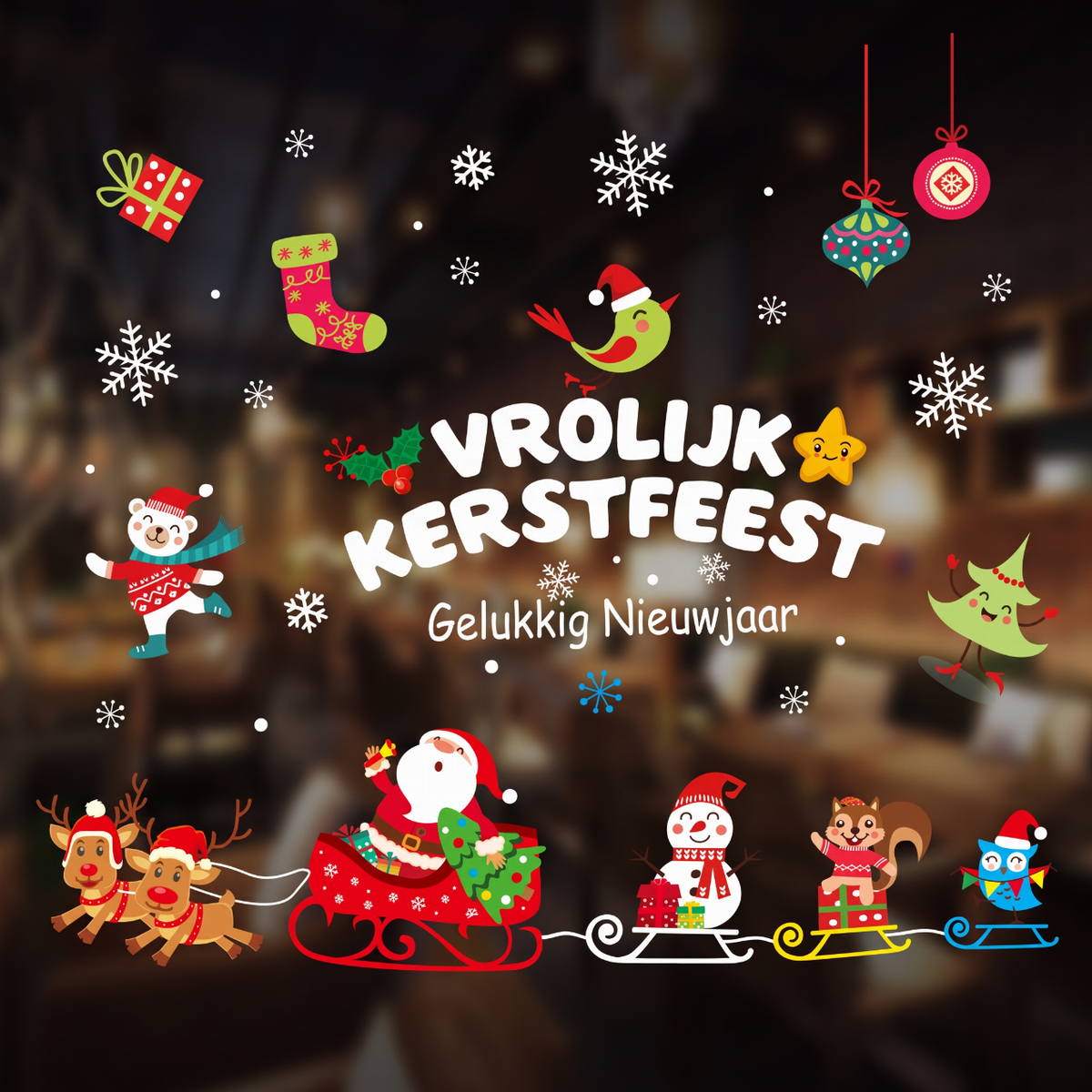 ❄Kerst Raamstickers🔥
