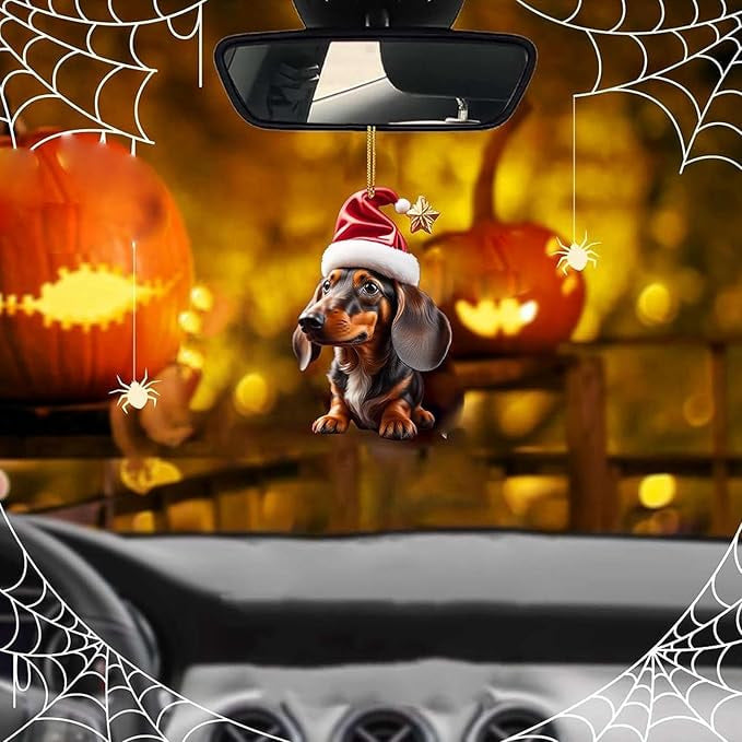 7-delige Kerstboomversiering - Hangende hondenornamenten