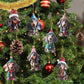 7-delige Kerstboomversiering - Hangende hondenornamenten