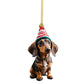 7-delige Kerstboomversiering - Hangende hondenornamenten