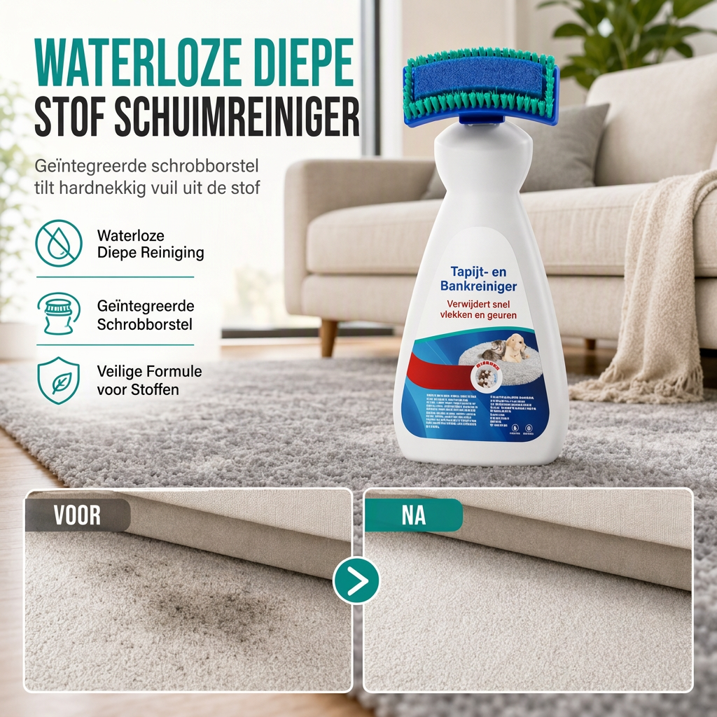 🥳HOT SALE🥳💞50.000+ VERKOCHT! Waterloze Reiniger – Vanaf €17.98! Schuim, borstelapplicator & geen doorweken. Vlekken weg – bestel nu! ✅