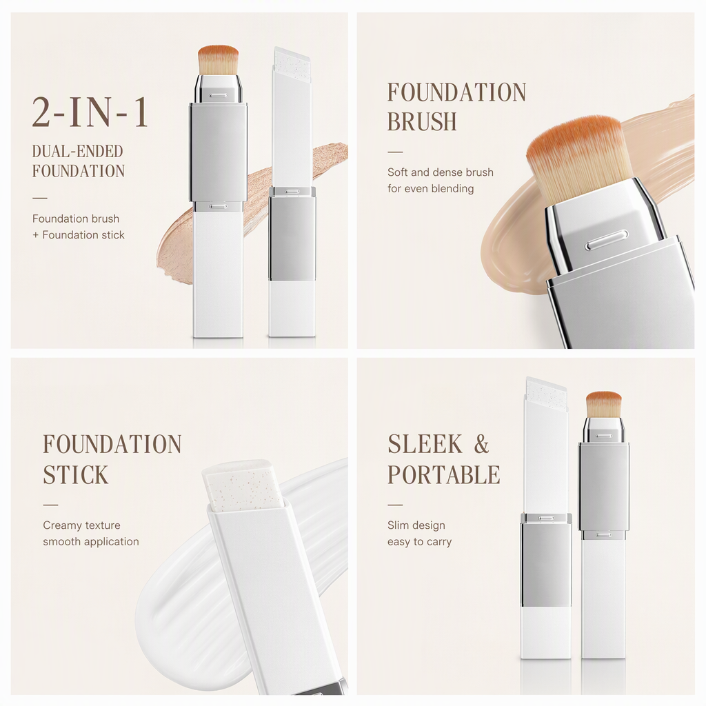 2-in-1 foundationstick met hoge dekking