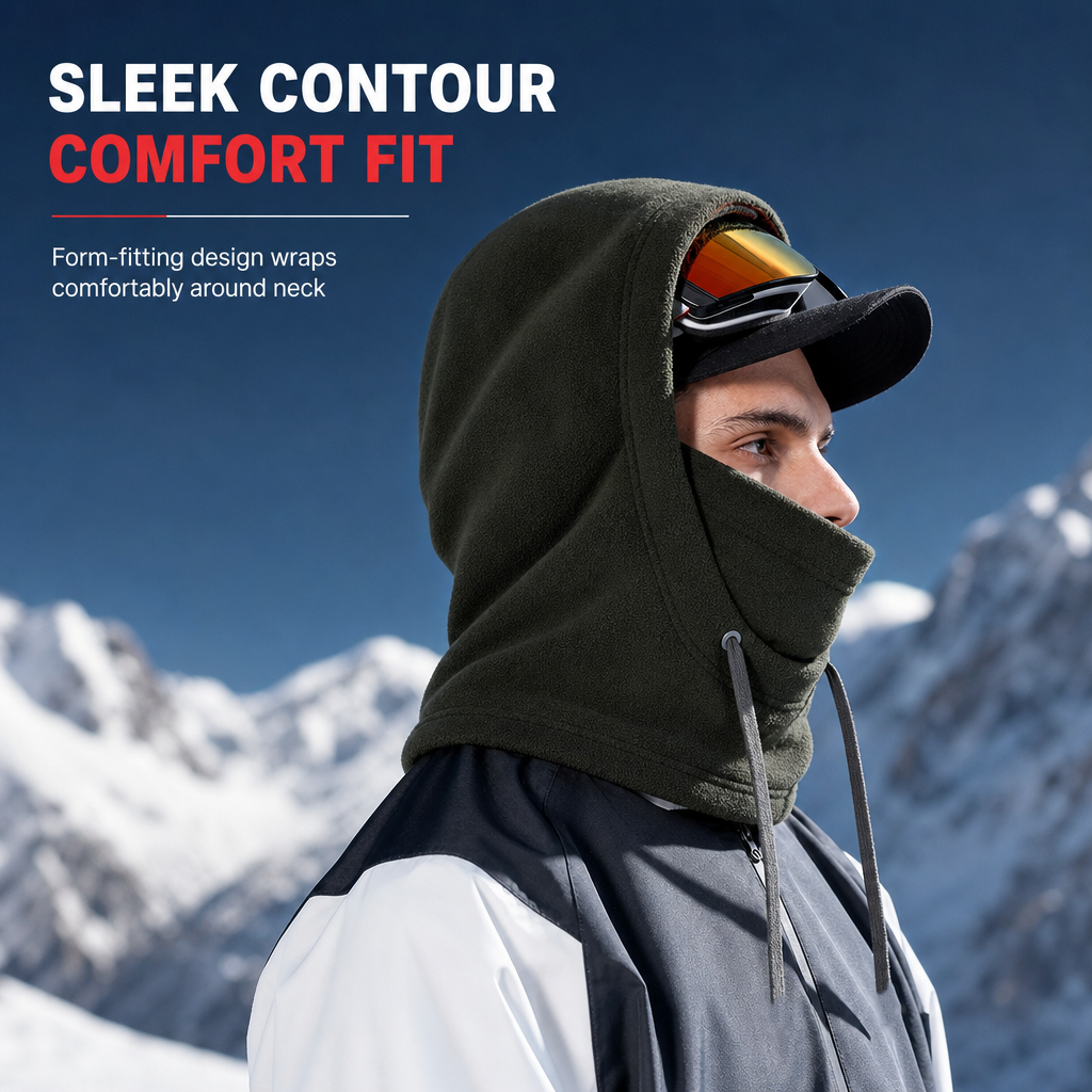 🔥❄️ 50% KORTING! Nooit meer een ijskoud gezicht! Deze warme ski-bivakmuts met poolfleece, windblokkering & anti-beslag strip houdt je hele hoofd warm – één maat past iedereen!