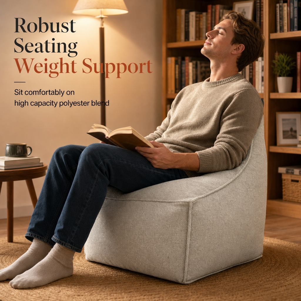📢📢50% KORTING!! ⏰ Opbergpoefhoes – Grote ritssluiting, wasbaar & 45x45x23 cm ✨