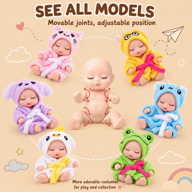 Mini Reborn Baby Dolls Lifelike Realistic Baby Dolls