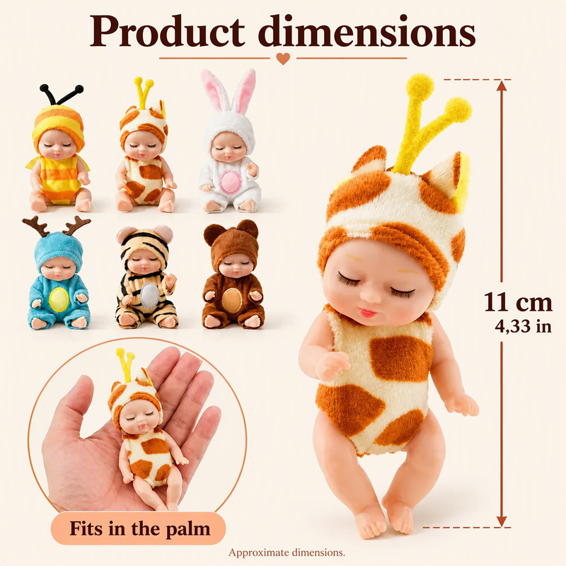 Mini Reborn Baby Dolls Lifelike Realistic Baby Dolls