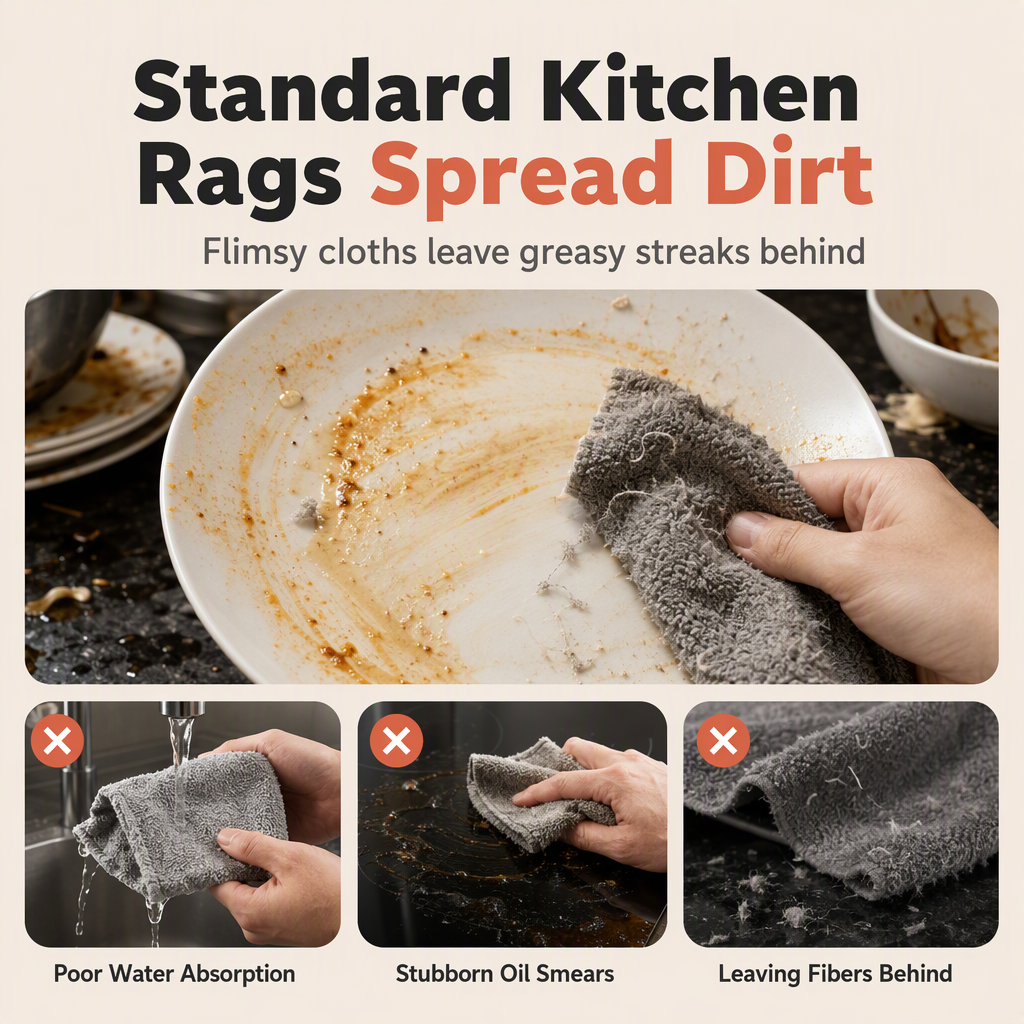 Tear-Off Weekly Disposable Thickened Cleaning Cloth Roll