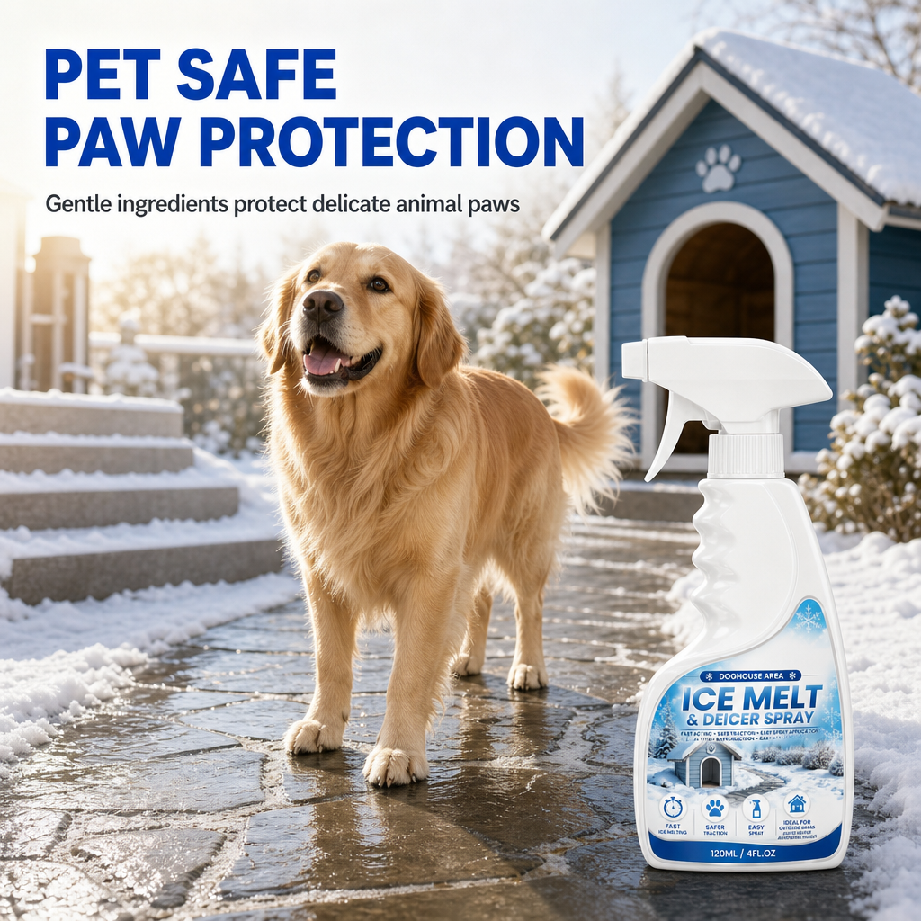 ❄️🐾 Gladde oprit? Deze ijs- en sneeuwspray smelt direct – veilig voor je hond! 50% KORTING. Geen uitglijden meer!