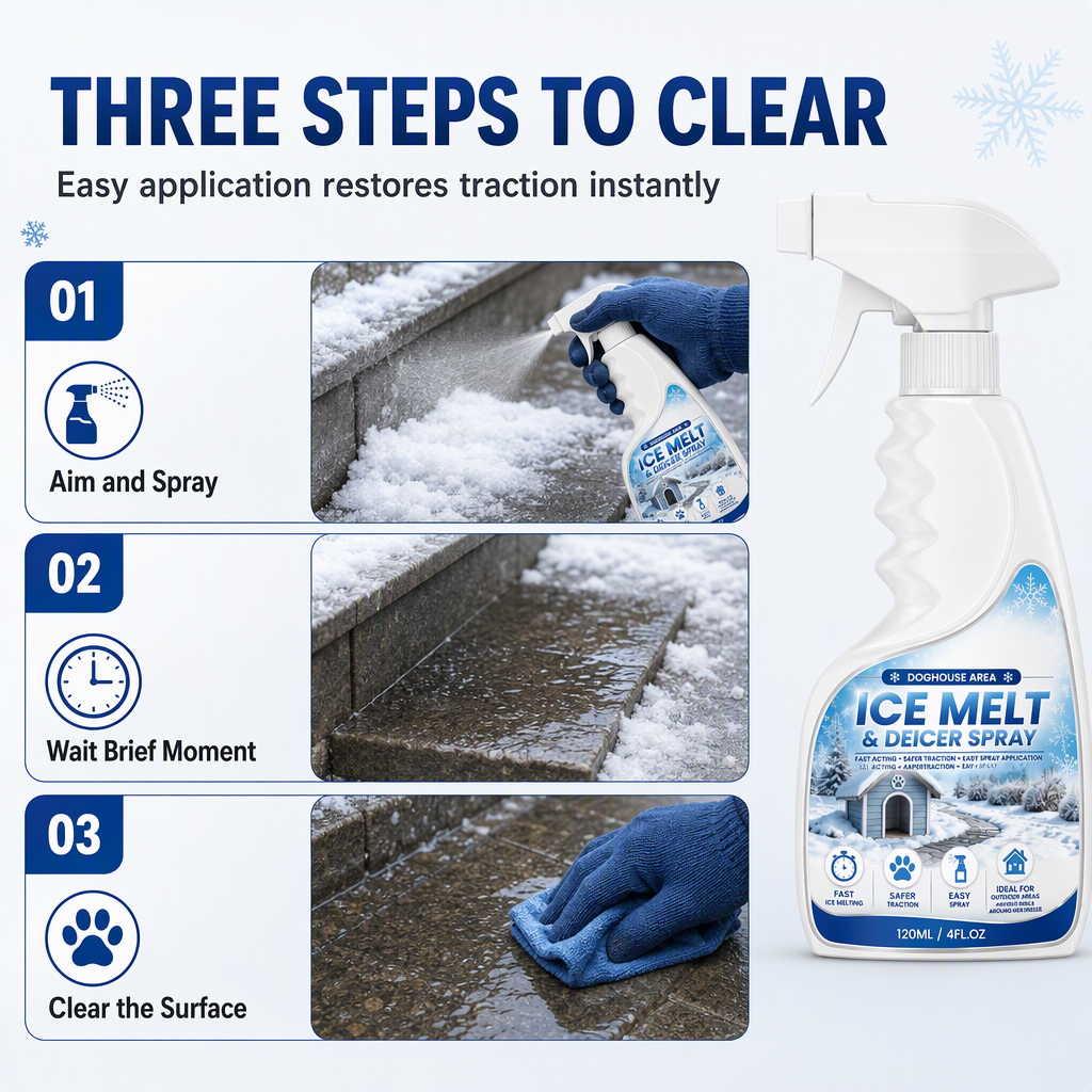 ❄️🐾 Gladde oprit? Deze ijs- en sneeuwspray smelt direct – veilig voor je hond! 50% KORTING. Geen uitglijden meer!