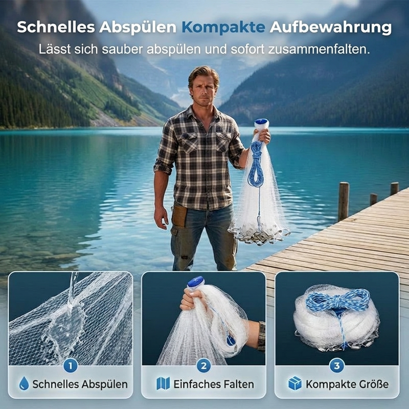 🎣 Eenvoudig te Werpen Werpnet