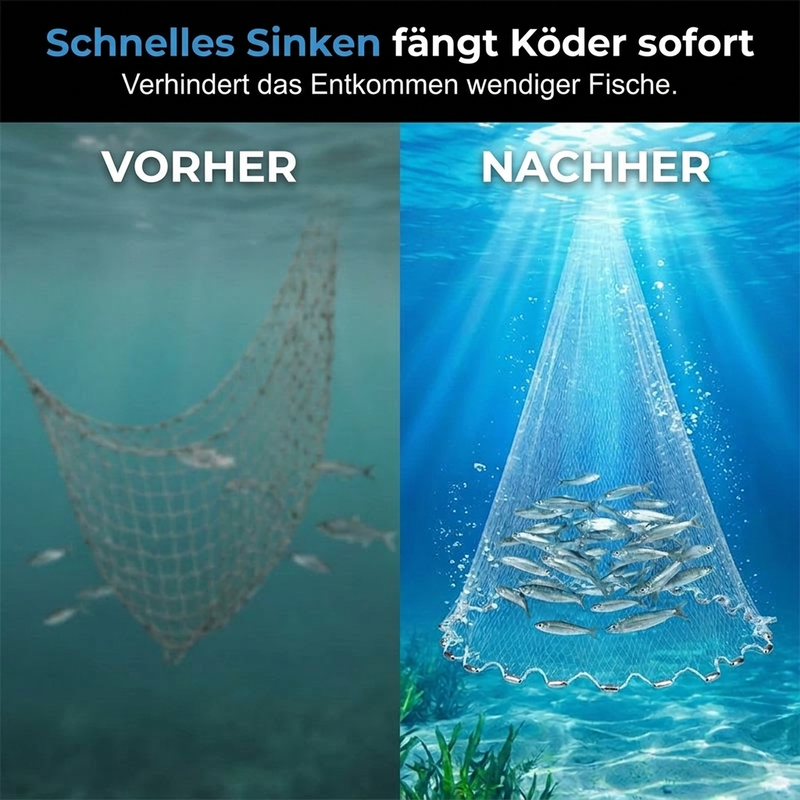 🎣 Eenvoudig te Werpen Werpnet