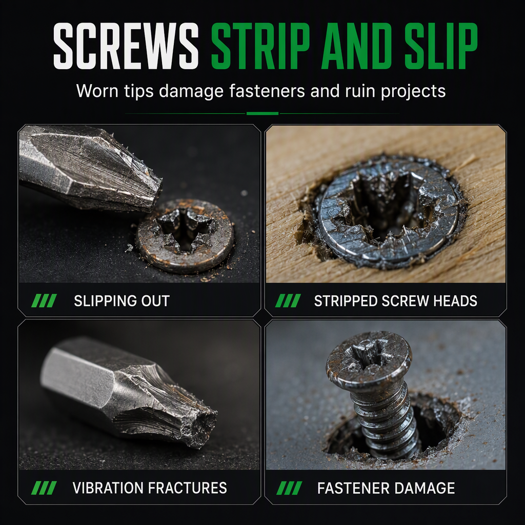 🛠50% KORTING🧱Set magnetische kruiskopbits – antislipgreep en schokbestendig, voor doe-het-zelf en reparaties