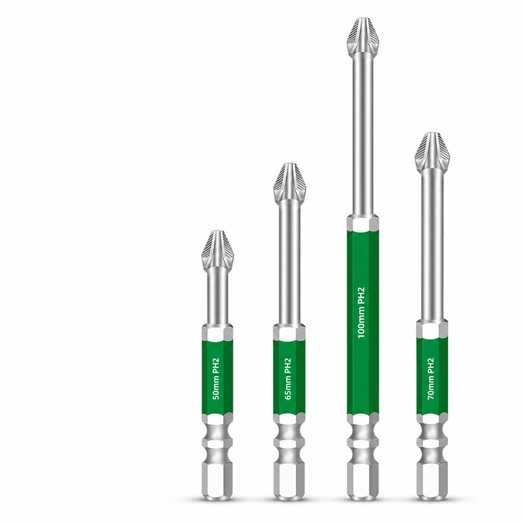 🛠50% KORTING🧱Set magnetische kruiskopbits – antislipgreep en schokbestendig, voor doe-het-zelf en reparaties