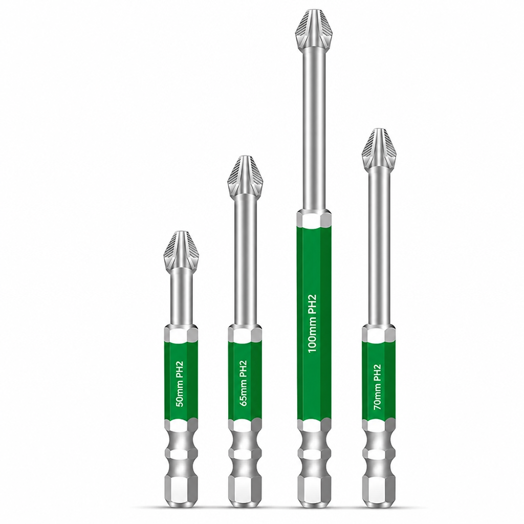 🛠50% KORTING🧱Set magnetische kruiskopbits – antislipgreep en schokbestendig, voor doe-het-zelf en reparaties