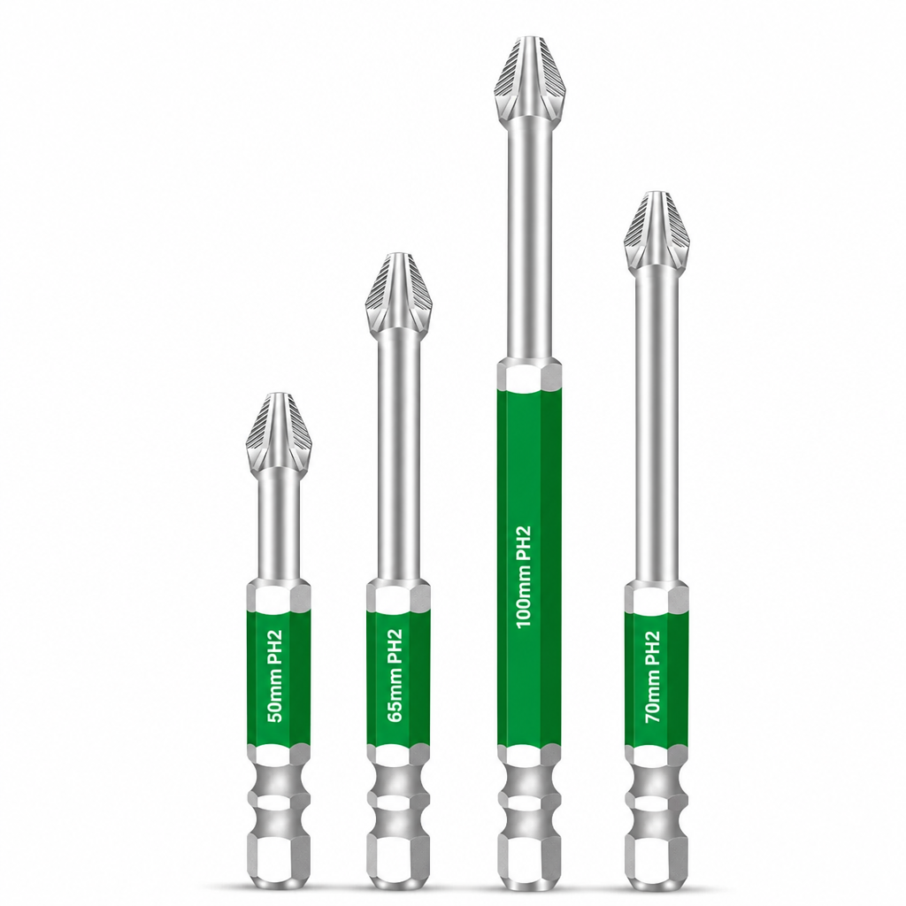 🛠50% KORTING🧱Set magnetische kruiskopbits – antislipgreep en schokbestendig, voor doe-het-zelf en reparaties
