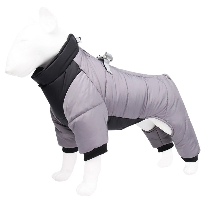 🌧️ Regen, sneeuw en kou? Deze hondenjas met ingebouwd tuigje houdt je hond warm en droog – zonder gedoe!