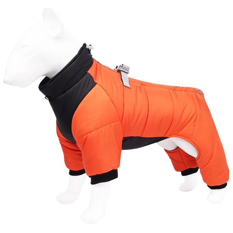 🌧️ Regen, sneeuw en kou? Deze hondenjas met ingebouwd tuigje houdt je hond warm en droog – zonder gedoe!