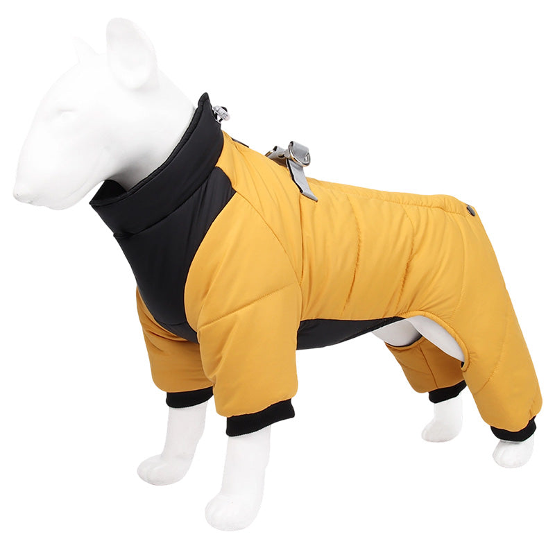 🌧️ Regen, sneeuw en kou? Deze hondenjas met ingebouwd tuigje houdt je hond warm en droog – zonder gedoe!