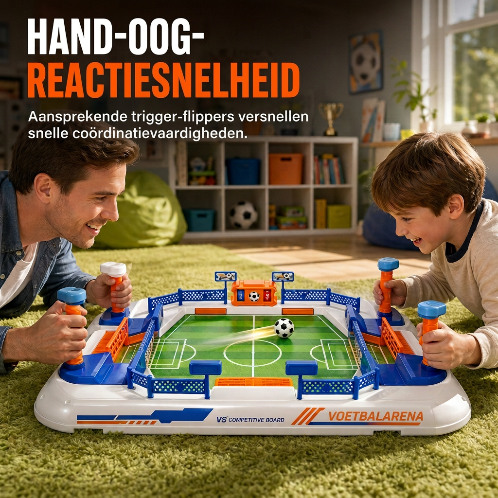 interactief tafelvoetbalspel voor twee spelers - gezellig tafelvoetbalspel voor kinderen