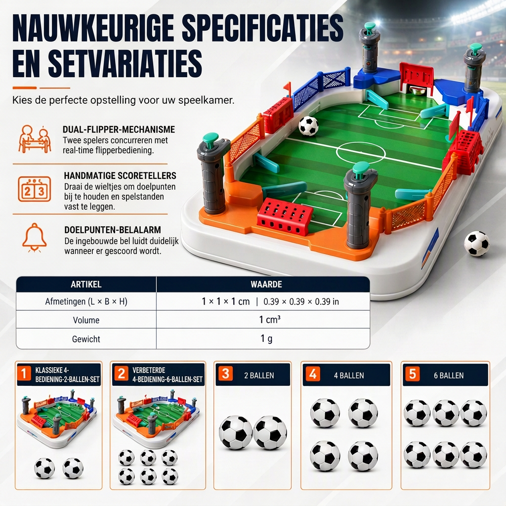 interactief tafelvoetbalspel voor twee spelers - gezellig tafelvoetbalspel voor kinderen