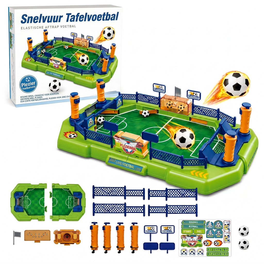 interactief tafelvoetbalspel voor twee spelers - gezellig tafelvoetbalspel voor kinderen